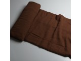 Вязаное полотно косичка шоколад