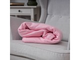 Вязаное полотно косичка розовая